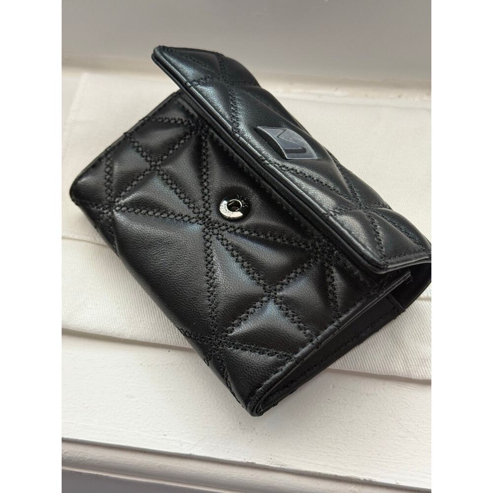 MCM Travia Quilted Leather Card Case – Authentic Black NWT - Picture 3 of 15
